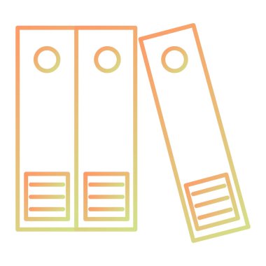 Ofis dizinleri simgesi. vektör illüstrasyonu