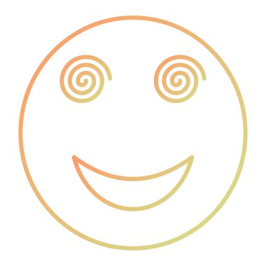 smile face icon. outline illustration of star vector icons for web