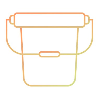 bucket, web simple icon illustration