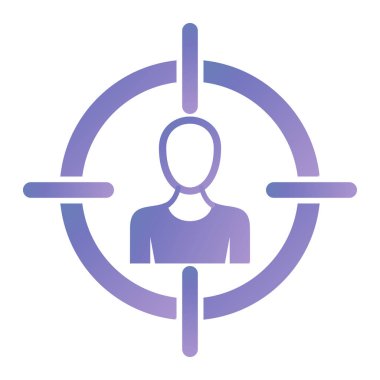 Hedef. Web simgesi basit illüstrasyon