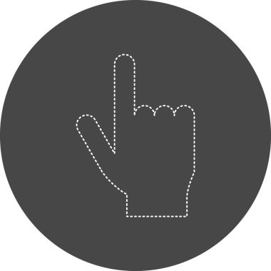 vector illustration of Pointing Hand icon