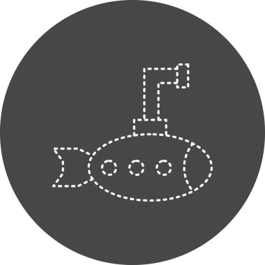 Toy Submarine. web icon simple design