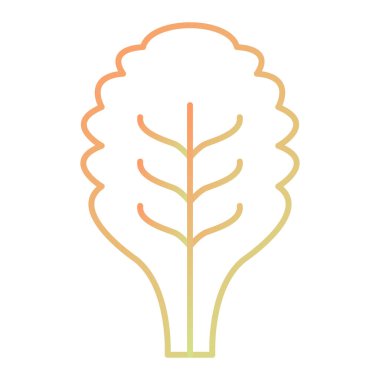 Bir yaprak simgesinin vektör illüstrasyonu