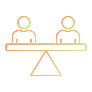 İnsan simgesinin vektör illüstrasyonu