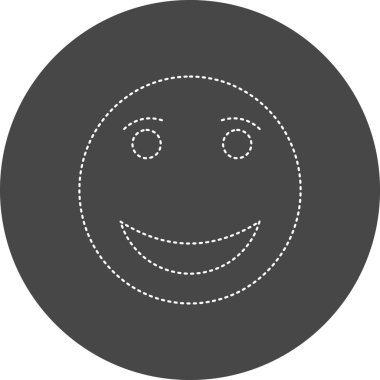 Mutlu yüz simgesinin vektör çizimi