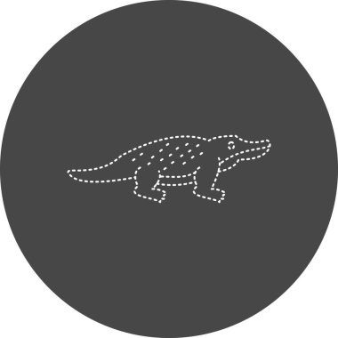 vector illustration of Crocodile icon
