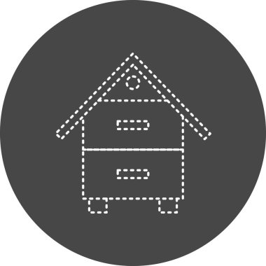Bee Box web icon simple illustration