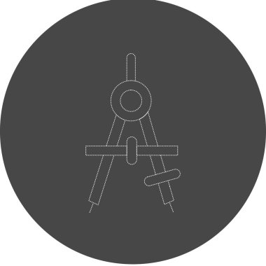 pusula simgesi, vektör illüstrasyonu basit tasarım