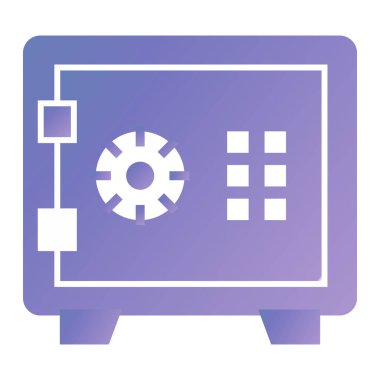 Güvenli vektör simgesi modern basit illüstrasyon