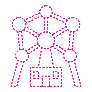 network connection icon. flat illustration  