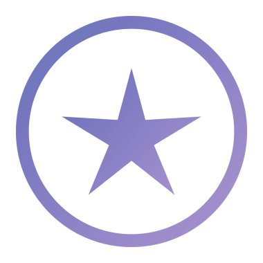 star round stamp icon. this flat rounded square button uses orange and white colors and isolated on a light