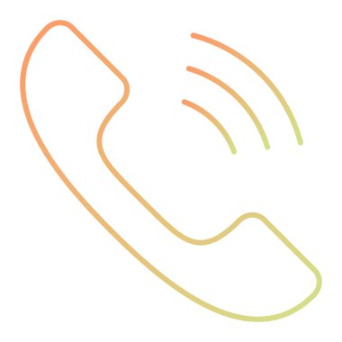 Telefon çağrı ikonu. vektör illüstrasyonu