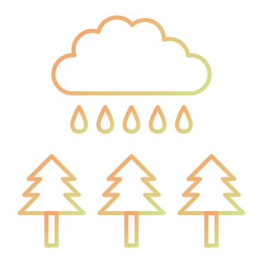 hava tahmini ikon vektör illüstrasyon tasarımı