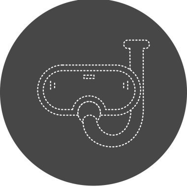Snorkel Vector Glyph Icon Design 