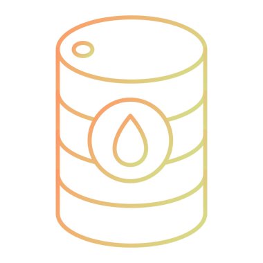 Petrol varili ikonu. vektör illüstrasyonu