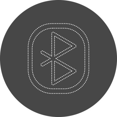 Bluetooth simgesi, vektör illüstrasyonu basit tasarım