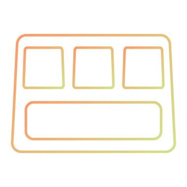 Modern b 'nin vektör illüstrasyonu eksik simgesi