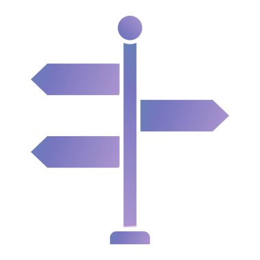 İşaret levhası Web simgesi basit illüstrasyon