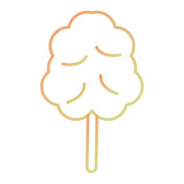 cute green tree vector icon