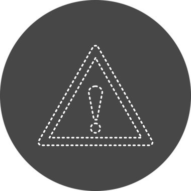 Uyarı simgesinin vektör illüstrasyonu