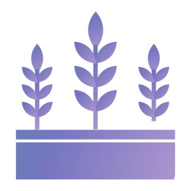 Bitki. Web simgesi basit illüstrasyon