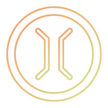 Tek bir simgenin vektör illüstrasyonu