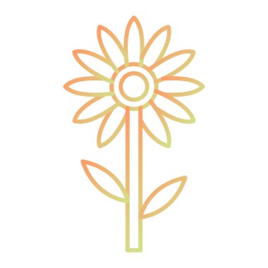 çiçek simgesi vektör illüstrasyonu