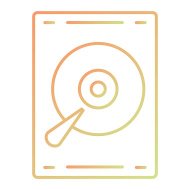 CD mi? Web simgesi basit tasarım