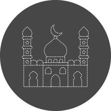 Cami simgesinin vektör illüstrasyonu