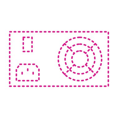 vector illustration of thin modern icon isolated on background