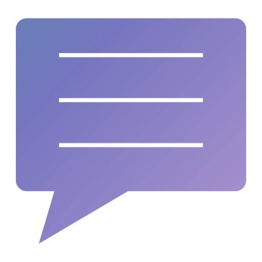 konuşma balonu simgesi, vektör illüstrasyonu