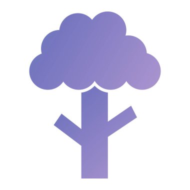 ağaç simgesi vektör illüstrasyonu