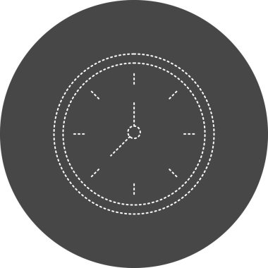 Color clock icon vector illustration