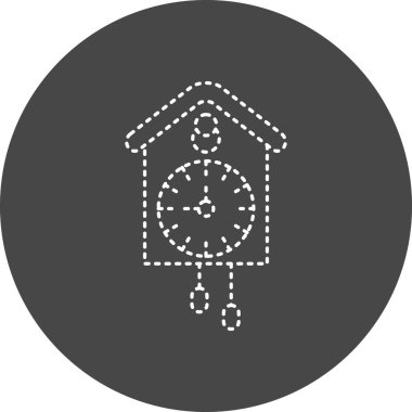 Color clock icon vector illustration