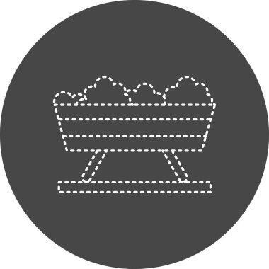 Trough web icon simple illustration