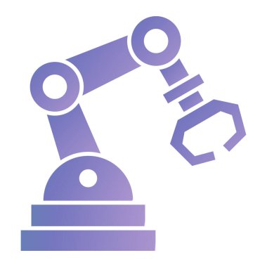 Robot kol ikonu. Web tasarımı için robot el vektör simgelerinin basit çizimi