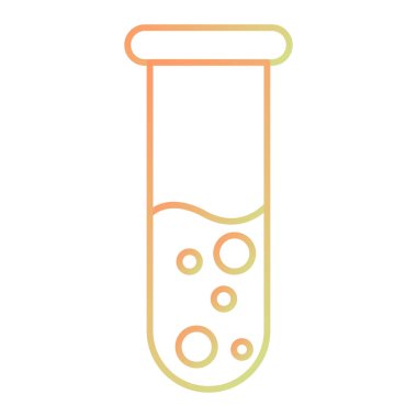 Test tüpü simgesi. Web için matara vektör simgelerinin özet çizimi