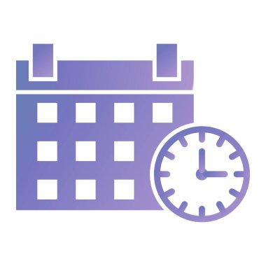 Takvim simgesi vektör illüstrasyonu