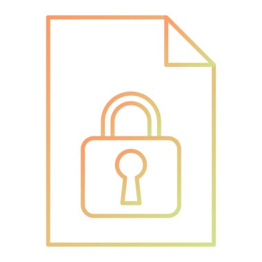 security icon vector illustration. flat design