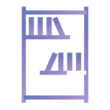 Modern b 'nin vektör illüstrasyonunda kitabın eksik simgesi