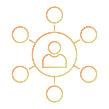 iş insanları simgesi vektör illüstrasyonu