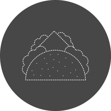 vector illustration of Taco  modern icon