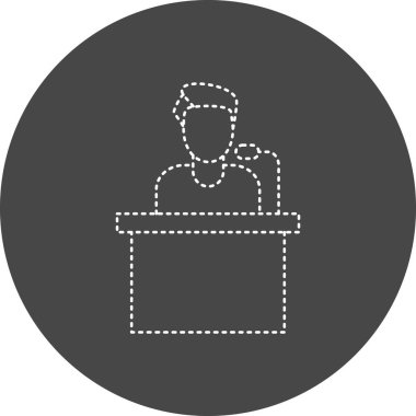 vector illustration of modern speech icon