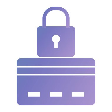 Kilit vektör glif simgesi