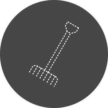 Tırmık simgesinin vektör çizimi