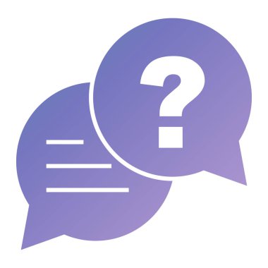 Soru işareti simgesi. vektör illüstrasyonu