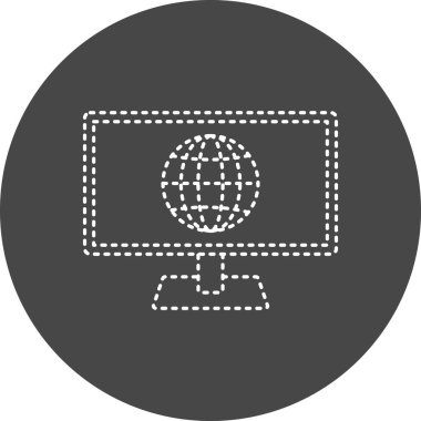 vektör lcd simgesi illüstrasyonu