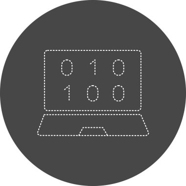 Coding icon, vector illustration simple design