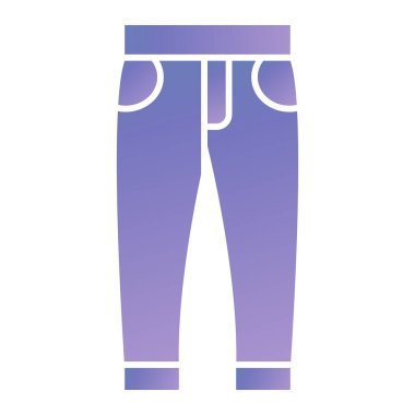 pants icon. simple illustration of jeans shorts vector icons for web
