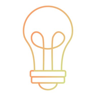 ampul simgesi vektör illüstrasyonu